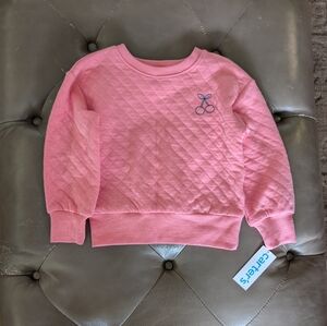 Carter's Girls Quilted Top Size 3T 3A Melon Pink